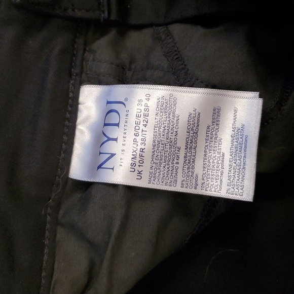 NYDJ Marilyn Straight Lift X Tuck Black Jeans 6x26 - Picture 4 of 10